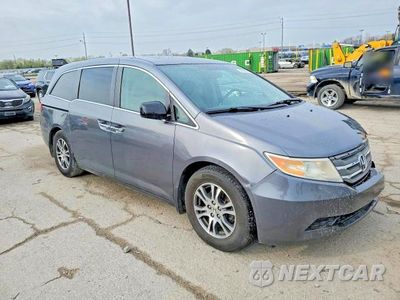 Czwarte zdjęcie samochodu z boku: 2013 HONDA ODYSSEY EXL VIN:5FNRL5H66DB025707 - miniatura
