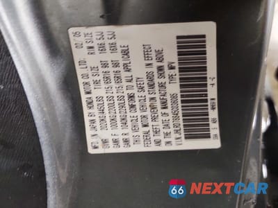 Zdjęcie 14 z 14 samochodu: 2005 HONDA CR-V EX VIN:JHLRD78845C036085 - miniatura