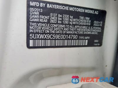 Zdjęcie 12 z 12 samochodu: 2014 BMW X3 XDRIVE28I VIN:5UXWX9C59E0D14790 - miniatura
