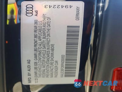 Zdjęcie 12 z 12 samochodu: 2024 AUDI A6 PREMIUM PLUS VIN:WAUE3BF26RN030053 - miniatura