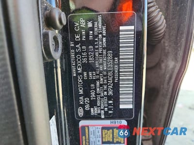 Zdjęcie 12 z 12 samochodu: 2020 KIA RIO LX VIN:3KPA24AD8LE352889 - miniatura