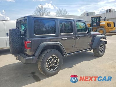 Trzecie zdjęcie samochodu z tyłu: 2025 JEEP WRANGLER RUBICON VIN:1C4PJXFN1SW664170 - miniatura