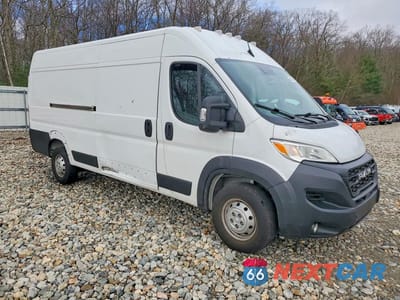 Czwarte zdjęcie samochodu z boku: 2023 RAM PROMASTER 3500 DELIVERY VAN VIN:3C6MRVJG2PE592008 - miniatura