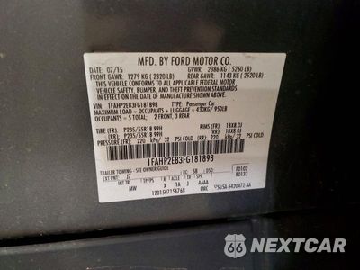 Zdjęcie 12 z 12 samochodu: 2015 FORD TAURUS SEL VIN:1FAHP2E83FG181898 - miniatura