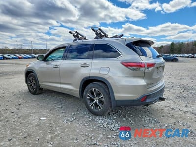 Drugie zdjęcie samochodu z przodu: 2016 TOYOTA HIGHLANDER XLE VIN:5TDJKRFH4GS254804 - miniatura