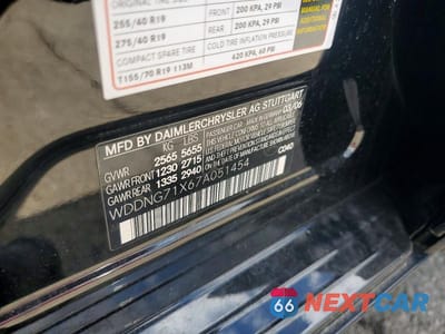 Zdjęcie 12 z 12 samochodu: 2007 MERCEDES-BENZ S 550 VIN:WDDNG71X67A051454 - miniatura