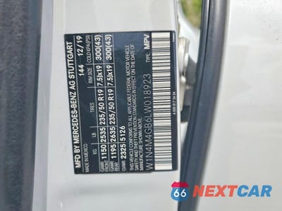 Zdjęcie 14 z 14 samochodu: 2020 MERCEDES-BENZ GLB 250 VIN:W1N4M4GB6LW018923 - miniatura