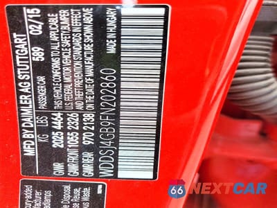 Zdjęcie 12 z 12 samochodu: 2015 MERCEDES-BENZ CLA 250 4MATIC VIN:WDDSJ4GB9FN202860 - miniatura