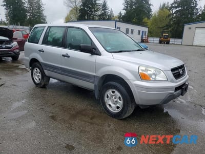 Czwarte zdjęcie samochodu z boku: 2005 HONDA PILOT LX VIN:2HKYF18105H545565 - miniatura
