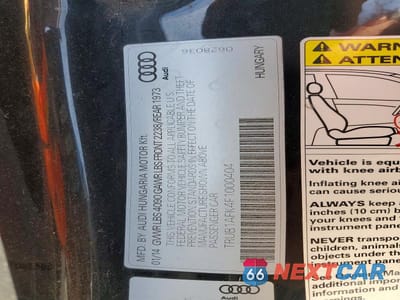 Zdjęcie 12 z 12 samochodu: 2015 AUDI TTS VIN:TRUB1AFK4F1000404 - miniatura
