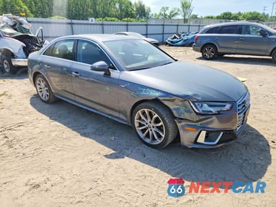 Czwarte zdjęcie samochodu z boku: 2019 AUDI A4 PREMIUM PLUS VIN:WAUENAF44KN015336 - miniatura