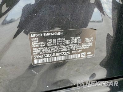 Zdjęcie 13 z 13 samochodu: 2020 BMW X3 M COMPETITION VIN:5YMTS0C04L9B92326 - miniatura