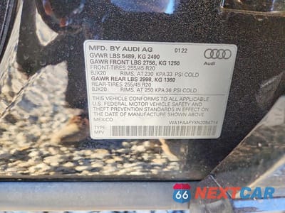 Zdjęcie 13 z 13 samochodu: 2022 AUDI Q5 PRESTIGE 45 VIN:WA1FAAFYXN2054714 - miniatura