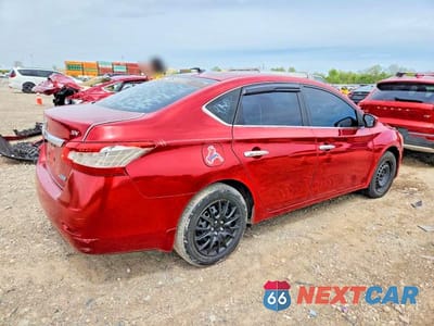 Trzecie zdjęcie samochodu z tyłu: 2013 NISS SENTRA VIN:3N1AB7APXDL640330 - miniatura