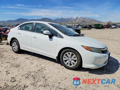 Czwarte zdjęcie samochodu z boku: 2012 HONDA CIVIC LX VIN:19XFB2F54CE047286 - miniatura