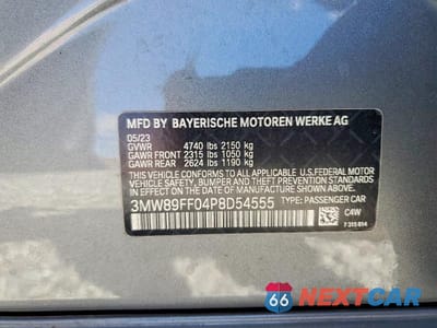 Zdjęcie 13 z 13 samochodu: 2023 BMW 330XI VIN:3MW89FF04P8D54555 - miniatura
