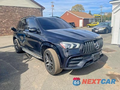 Czwarte zdjęcie samochodu z boku: 2021 MERCEDES-BENZ GLE AMG 53 4MATIC VIN:4JGFB6BB8MA320099 - miniatura
