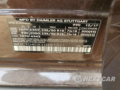 Zdjęcie 12 z 12 samochodu: 2018 MERCEDES-BENZ GLA 250 VIN:WDCTG4EB3JJ481331 - miniatura