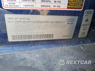 Zdjęcie 12 z 12 samochodu: 2013 AUDI A3 PREMIUM PLUS VIN:WAUKJAFM6DA007425 - miniatura