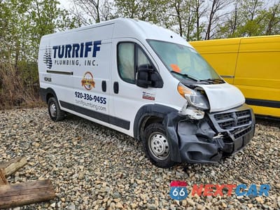 Czwarte zdjęcie samochodu z boku: 2018 RAM PROMASTER 2500 2500 HIGH VIN:3C6TRVDG5JE156381 - miniatura