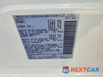 Zdjęcie 14 z 14 samochodu: 2018 NISSAN PATHFINDER SL VIN:5N1DR2MN4JC672745 - miniatura