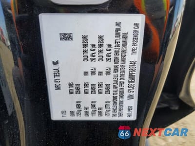 Zdjęcie 12 z 12 samochodu: 2023 TESLA MODEL 3 VIN:5YJ3E1EA0PF689748 - miniatura