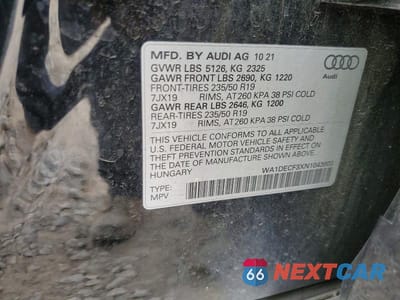 Zdjęcie 14 z 14 samochodu: 2022 AUDI Q3 PREMIUM S LINE 45 VIN:WA1DECF3XN1043603 - miniatura
