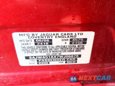 Zdjęcie 12 z 12 samochodu: 2007 JAGUAR X-TYPE 3.0 VIN:SAJWA51AX7WJ06878 - miniatura
