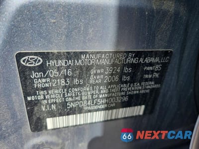 Zdjęcie 12 z 12 samochodu: 2017 HYUNDAI ELANTRA SE VIN:5NPD84LF5HH003296 - miniatura