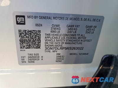 Zdjęcie 13 z 13 samochodu: 2024 CHEVROLET EQUINOX 2LT VIN:3GN7DLRP5RS263022 - miniatura