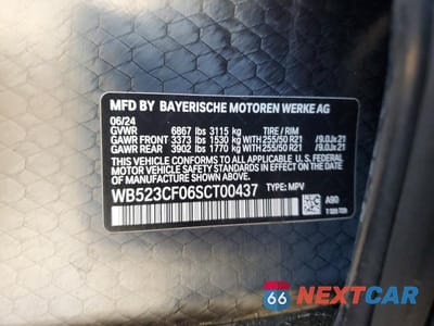 Zdjęcie 13 z 13 samochodu: 2025 BMW IX XDRIVE50 VIN:WB523CF06SCT00437 - miniatura