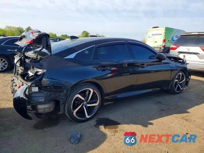 Trzecie zdjęcie samochodu z tyłu: 2019 HONDA ACCORD SPORT VIN:1HGCV2F34KA010413 - miniatura