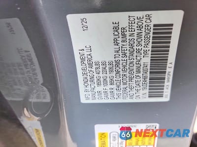 Zdjęcie 13 z 13 samochodu: 2026 ACURA INTEGRA A-SPEC TECH VIN:19UDE4H66TA007411 - miniatura