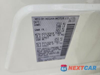 Zdjęcie 14 z 14 samochodu: 2015 INFINITI QX60 BASE VIN:5N1AL0MN8FC535405 - miniatura