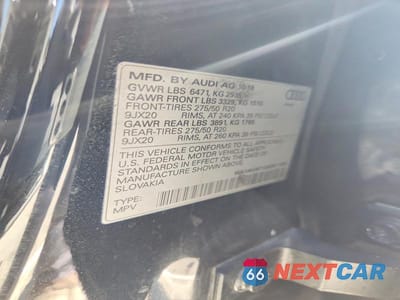 Zdjęcie 14 z 14 samochodu: 2019 AUDI Q8 PREMIUM VIN:WA1AVAF12KD011583 - miniatura