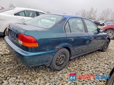 Trzecie zdjęcie samochodu z tyłu: 1998 HONDA CIVIC LX VIN:2HGEJ6674WH533310 - miniatura