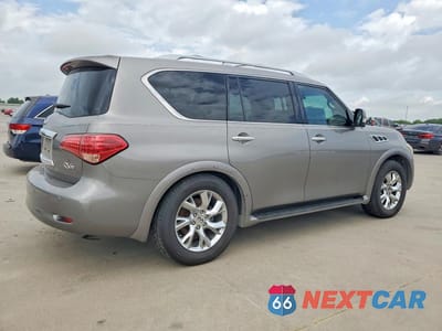 Trzecie zdjęcie samochodu z tyłu: 2013 INFINITI QX56 BASE VIN:JN8AZ2ND3D9750192 - miniatura