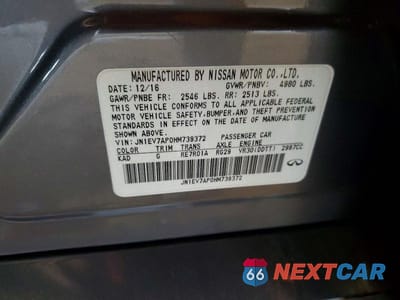 Zdjęcie 12 z 12 samochodu: 2017 INFINITI Q50 3.0T PREMIUM VIN:JN1EV7AP0HM739372 - miniatura
