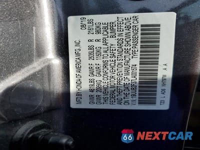 Zdjęcie 12 z 12 samochodu: 2020 ACURA TLX VIN:19UUB2F37LA001574 - miniatura