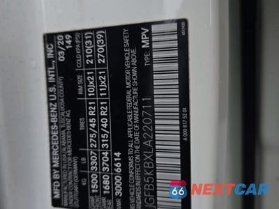 Zdjęcie 10 z 11 samochodu: 2020 MERCEDES-BENZ GLE 450 4MATIC VIN:4JGFB5KBXLA220711 - miniatura