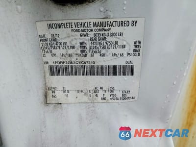 Zdjęcie 12 z 12 samochodu: 2012 FORD F350 SUPER DUTY UTILITY / SERVICE TRUCK VIN:1FDRF3G6XCEC67313 - miniatura