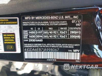Zdjęcie 13 z 13 samochodu: 2018 MERCEDES-BENZ GLE 43 AMG VIN:4JGDA6EB7JA998067 - miniatura