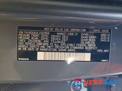 Zdjęcie 13 z 13 samochodu: 2020 VOLVO C40 RECHARGE ULTIMATE VIN:YV4162UK0L2327658 - miniatura