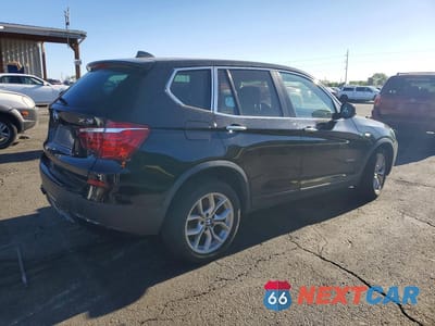 Trzecie zdjęcie samochodu z tyłu: 2013 BMW X3 XDRIVE28I VIN:5UXWX9C57D0A32551 - miniatura