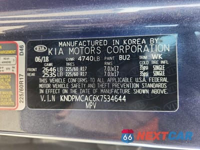 Zdjęcie 13 z 13 samochodu: 2019 KIA SPORTAGE LX VIN:KNDPMCAC6K7534644 - miniatura