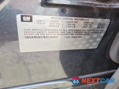 Zdjęcie 12 z 12 samochodu: 2014 CADILLAC CTS LUXURY COLLECTION VIN:1G6AR5S37E0146601 - miniatura