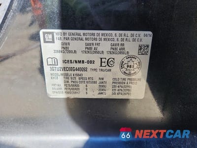 Zdjęcie 14 z 14 samochodu: 2014 GMC SIERRA K1500 SLT VIN:3GTU2VEC6EG440092 - miniatura