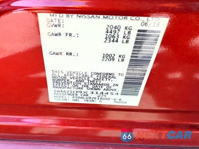 Zdjęcie 13 z 13 samochodu: 2018 NISSAN LEAF SL VIN:1N4AZ1CP9JC314454 - miniatura