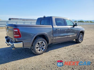 Trzecie zdjęcie samochodu z tyłu: 2022 RAM 1500 LIMITED VIN:1C6SRFHT0NN332618 - miniatura