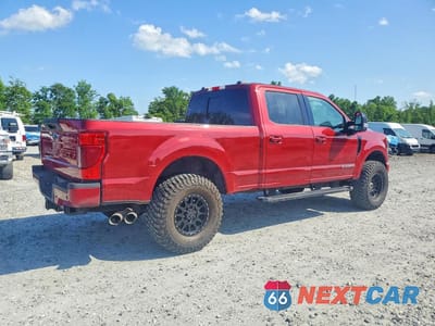 Trzecie zdjęcie samochodu z tyłu: 2022 FORD F350 SUPER DUTY VIN:1FT8W3BT9NEF47191 - miniatura